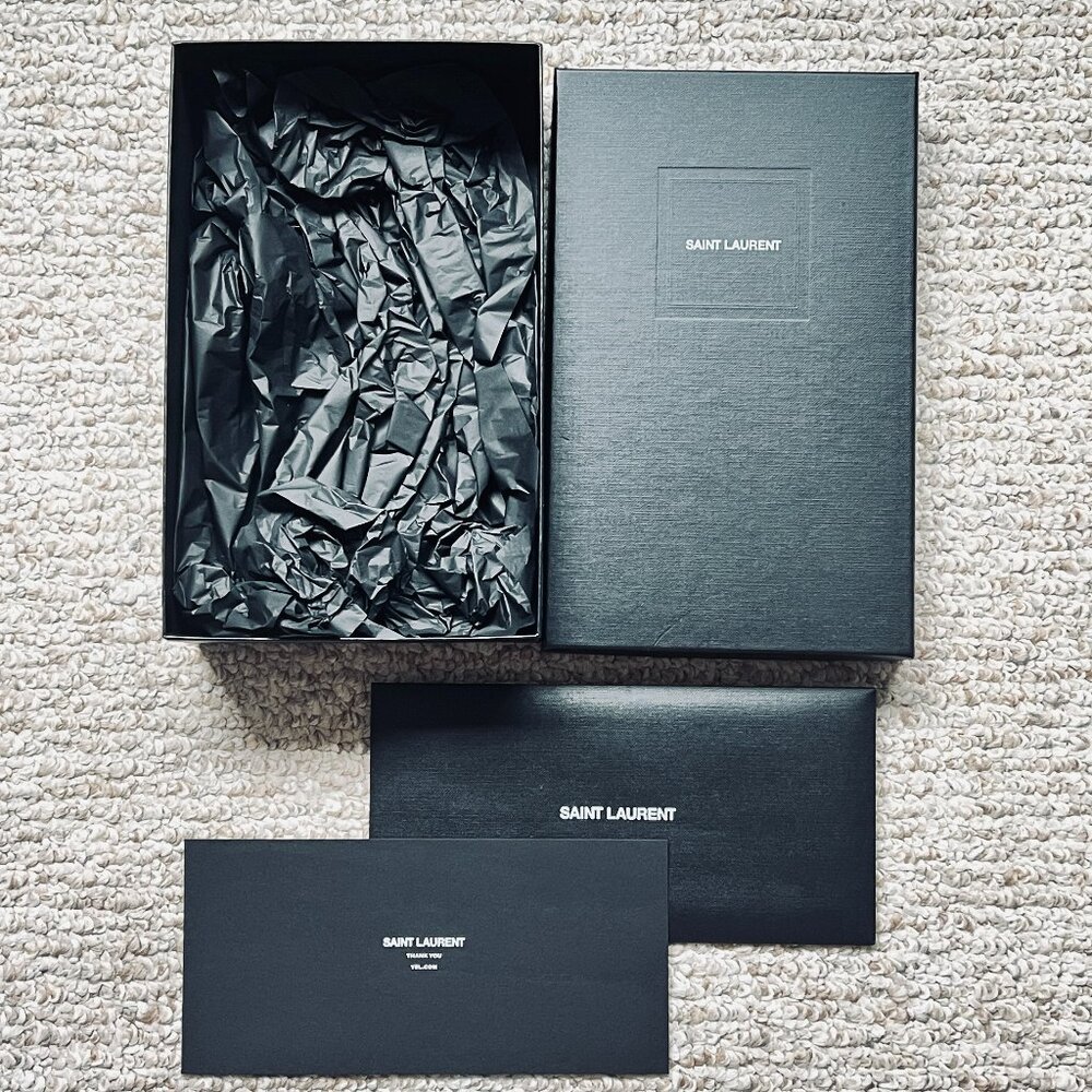 YSL Saint Laurent Box & Card Bundle. for gift packing / storage